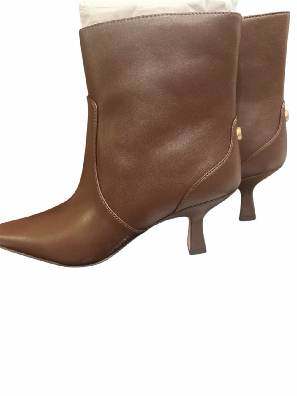 Coach Women's Sculpted C Kitten Heel Leather Fashion Boot Size 7 NEW MSRP $275 - Picture 2 of 7